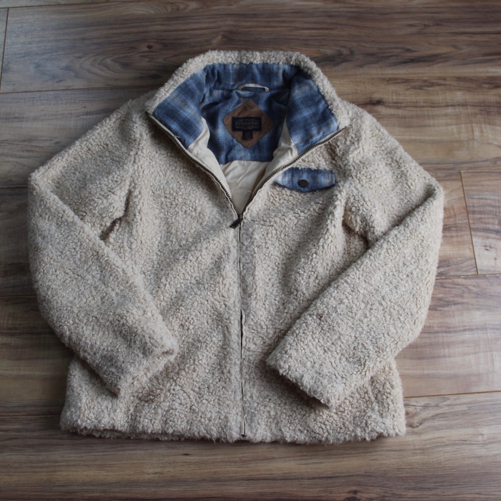 Pendleton Wool Teddy Bear Jacket - image 1